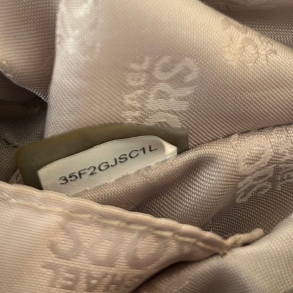 Michael Kors Luggage Brown Pebbled Leather Flap Jet Set Crossbody Mini Bag - Picture 14 of 16